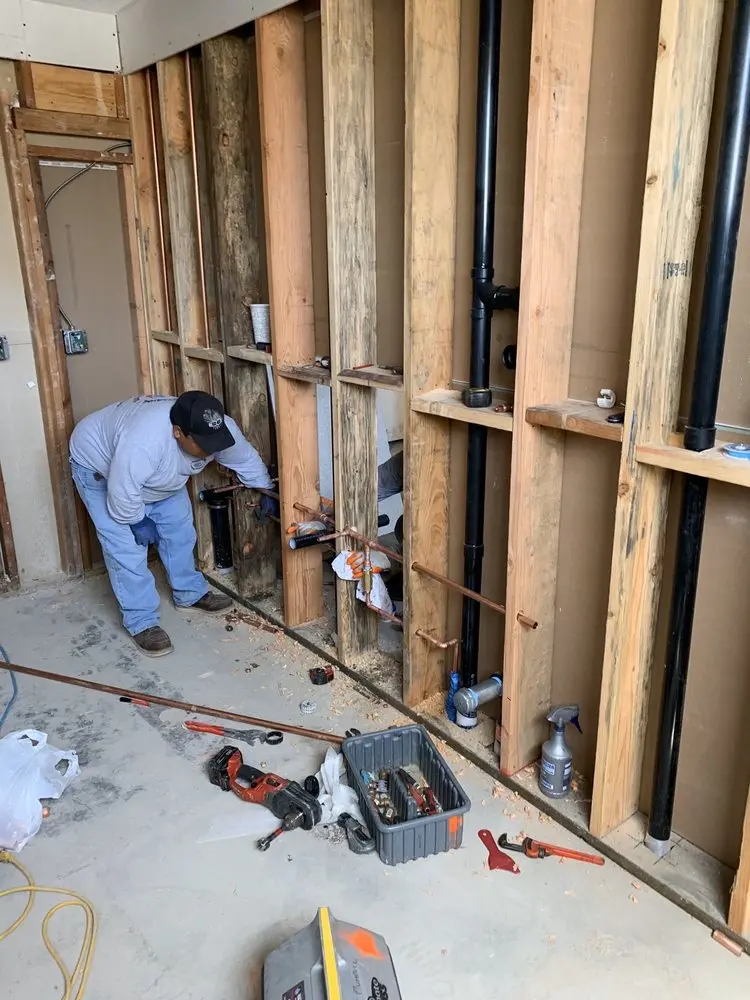 Commercial rough-in plumbing for Water Heater Replacement in Daytona Beach
